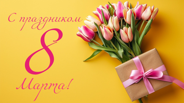 К-Моторс поздравляет с наступающим 8 марта!